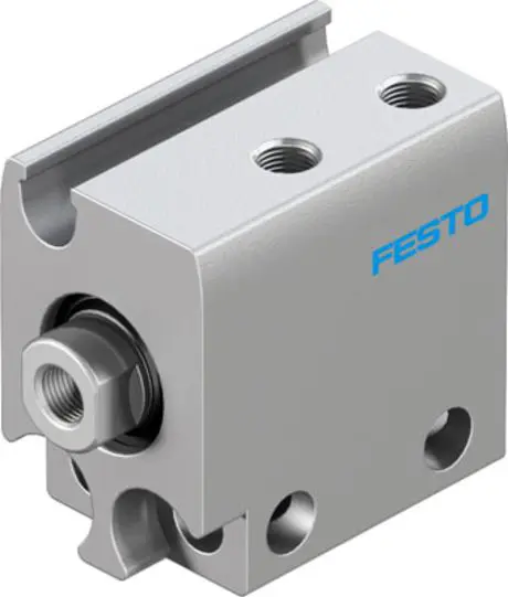 Produktfoto 1 von Festo ADN 4887523 Pneumatik-Kompaktzylinder 5 mm Doppeltwirkend, Bohrung Ø 10 mm, bis 8 bar