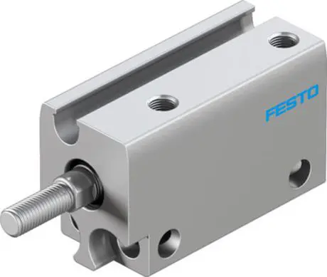Produktfoto 1 von Festo ADN-S-6-10-A-A 8080595 Pneumatik-Kompaktzylinder 10 mm Doppeltwirkend, Bohrung Ø 6 mm, bis 8 bar