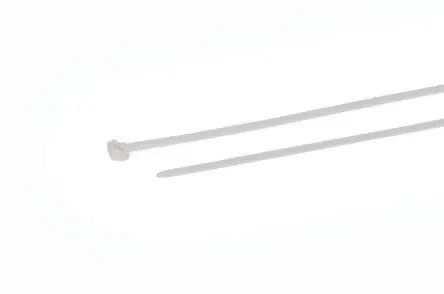 Produktfoto 1 von HellermannTyton T30LOS Polyamid 6.6 (PA66) Kabelbinder lösbar Weiß 3,4 mm x 200mm, 100 Stück