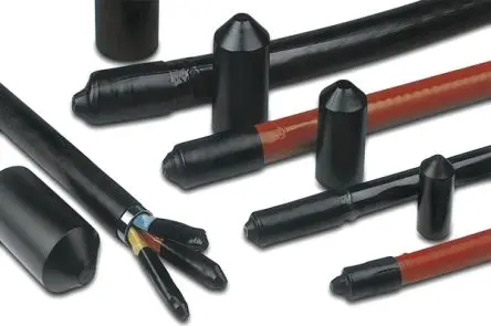 HellermannTyton 416 Kabelabdeckung, Innen-Ø 23 mm, 132mm x 132 mm Polyolefin, Schwarz