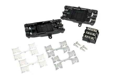 Produktfoto 1 von HellermannTyton 435 Kabelverbindung Gelgefülltes Gelenkset Steckverbinder 3 x 1,5 mm² bis 3 x 6 mm², Schrauben,