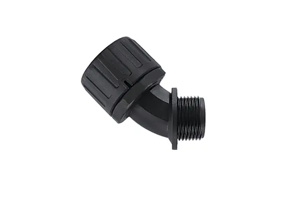HellermannTyton HG45 Nylon 6.6 Kabelrohr Fitting Kabelrohr M50 42 mm Schwarz IP66
