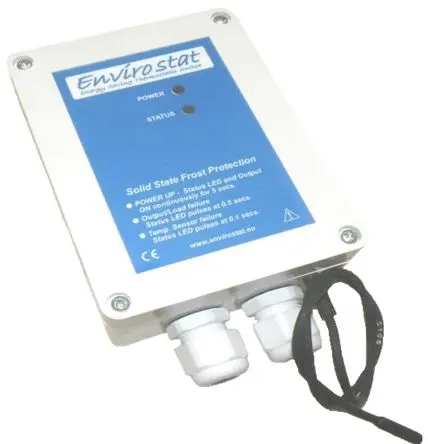 Produktfoto 1 von United Automation Envirostat FP4E Thermostat, 4 Std. Programm 20 A / 230V 1-poliger Umschalter, 20 °C, -20 °C 230V