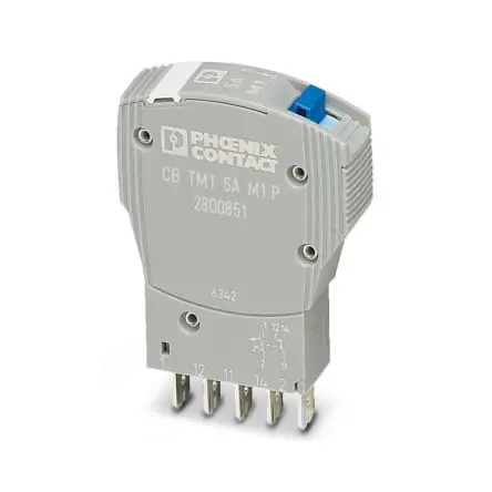 Produktfoto 1 von Phoenix Contact CB Thermischer Schutzschalter, 1-polig, Thermomagnetic Device Circuit Breaker Einrastbefestigung, 5A, /