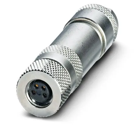 Produktfoto 1 von Phoenix Contact SACC-M8 M8 M8 Rundsteckverbinder Stecker 4-polig Buchse 4A Frei hängend IP67