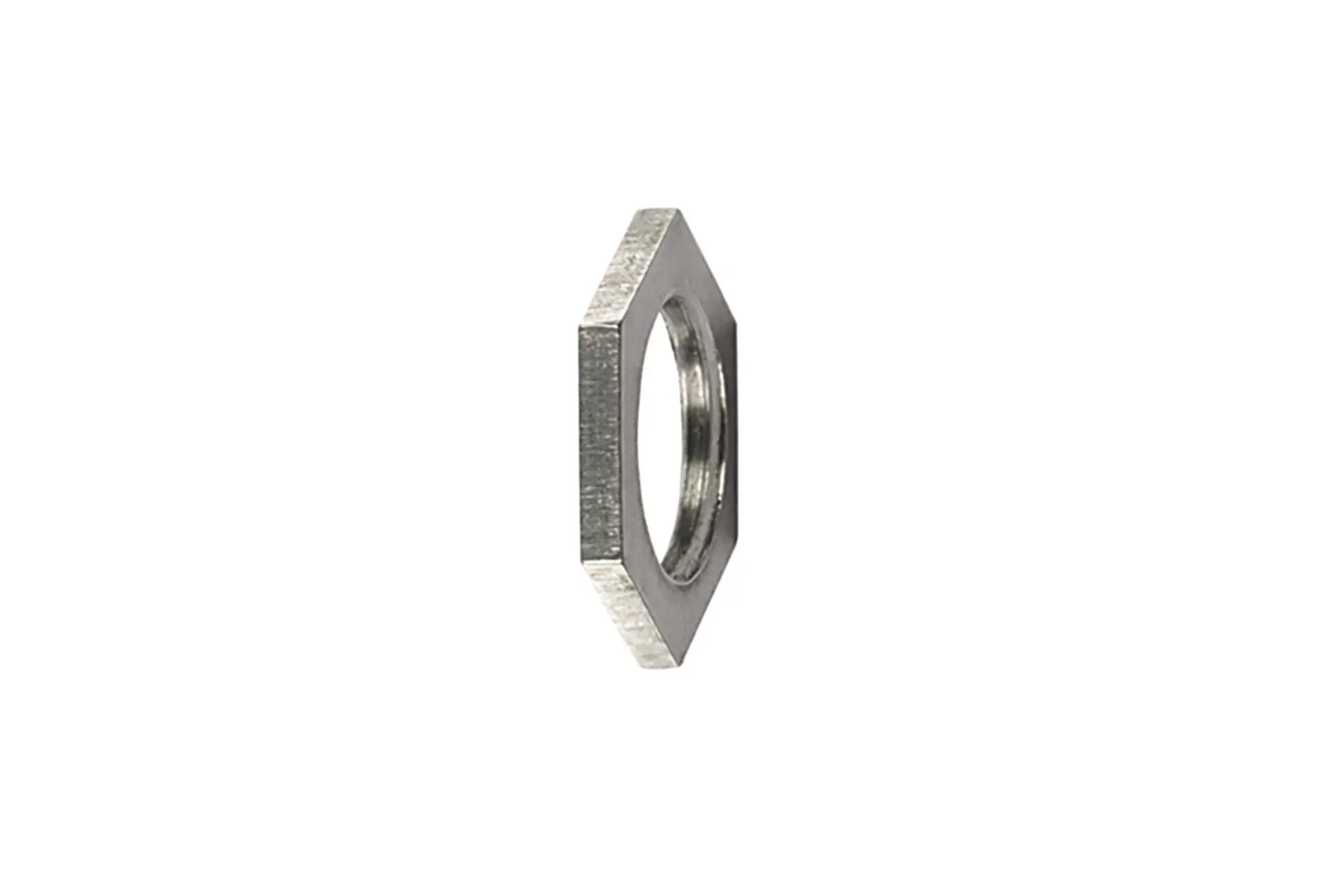 HellermannTyton Messing vernickelt Kabelrohr Befestigung Kontermutter M40 Grau Metall-Finish