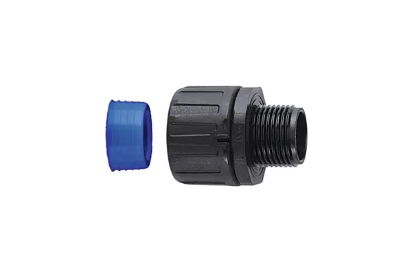 Produktfoto 1 von HellermannTyton GHL Kabelrohr Fitting, M32 Polyamid Schwarz