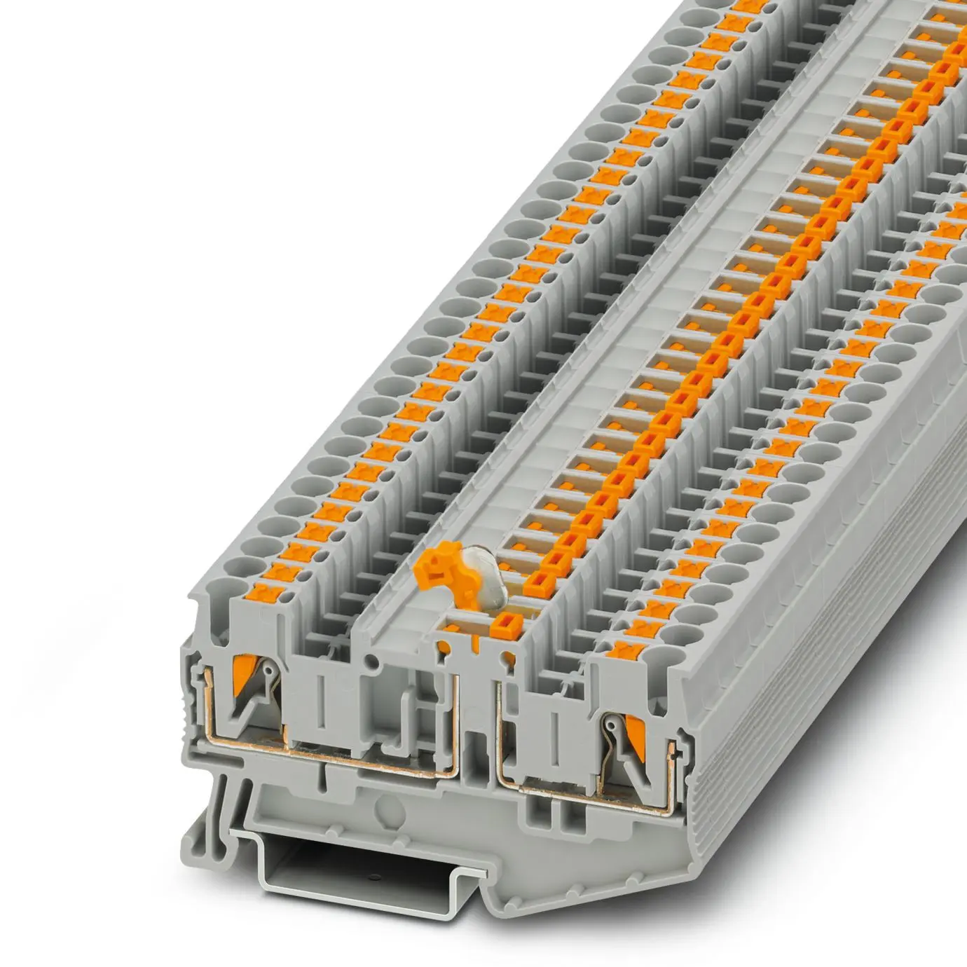 Produktfoto 1 von Phoenix Contact PT 2 Bauteil-Anschlussklemmenblock 1 Grau, 4 mm², 400 V Einsteck-Anschluss