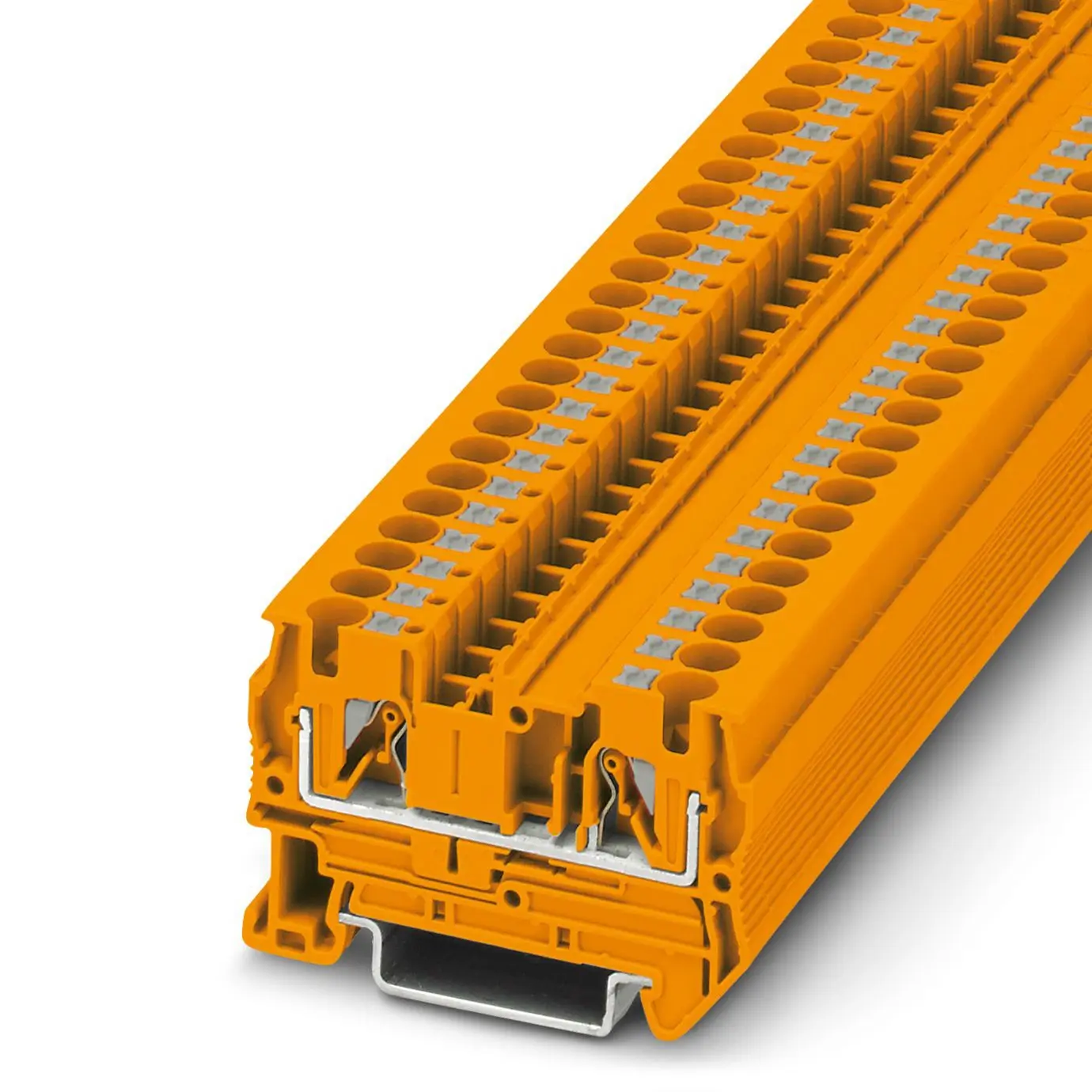 Produktfoto 1 von Phoenix Contact PT 4 OG Bauteil-Anschlussklemmenblock 1 Orange, 6 mm², 800 V Einsteck-Anschluss IECEx/ATEX