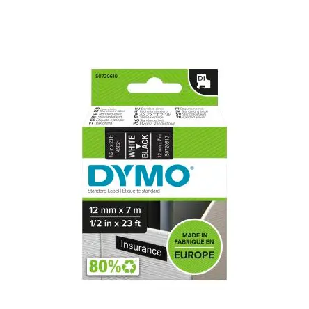Produktfoto 1 von Dymo Beschriftungsband Weiß für Dymo, mobiles Etikettiergerät, Dymo 210D, Dymo 280, Dymo PnP, Dymo 500TS, Dymo 420P,