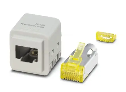 Produktfoto 1 von Phoenix Contact HC-Q-I-RJ45-08-M Industrie-Steckverbinder Kontakteinsatz Gerade / 1-reihig