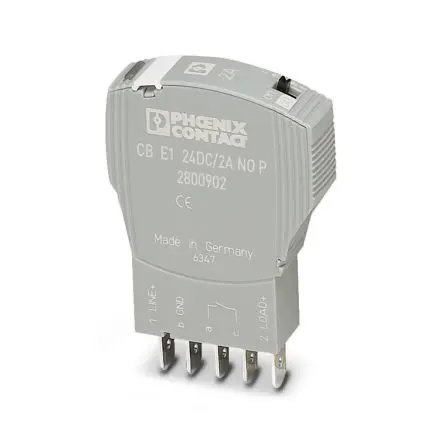 Produktfoto 1 von Phoenix Contact CB E1 CB Elektronischer Schutzschalter 24V, 2A Sockelelement L. 80 mm x 12.3mm