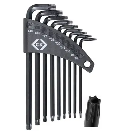 Produktfoto 1 von CK TORX®-Schlüsselsatz L, CrV-Stahl 9
