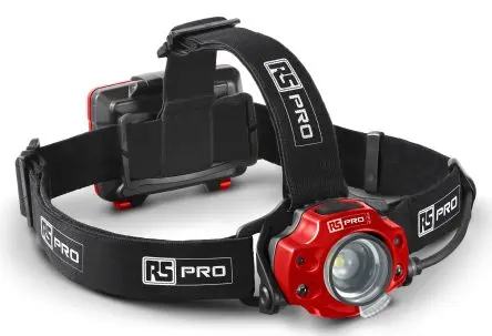 Produktfoto 1 von RS PRO LED Stirnlampe 575 lm Wiederaufladbar