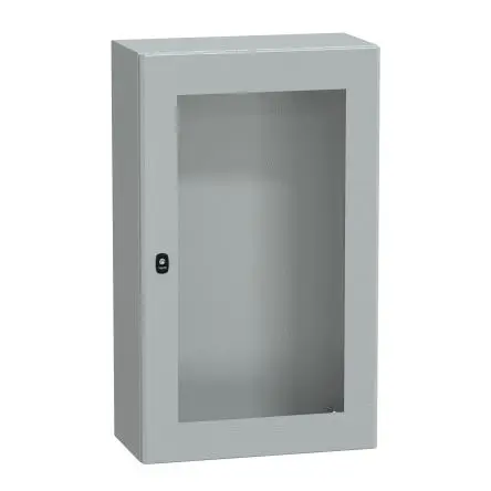 Produktfoto 1 von Schneider Electric PanelSeT S3D Stahl Wandanschlusskasten Grau IP55 Transparente Tür, HxBxT 1000 mm, 600 mm x 300 mm