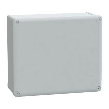 Produktfoto 1 von Schneider Electric PanelSeT Polycarbonat Wandanschlusskasten Grau IP66, HxBxT 341 mm, 291 mm x 128 mm