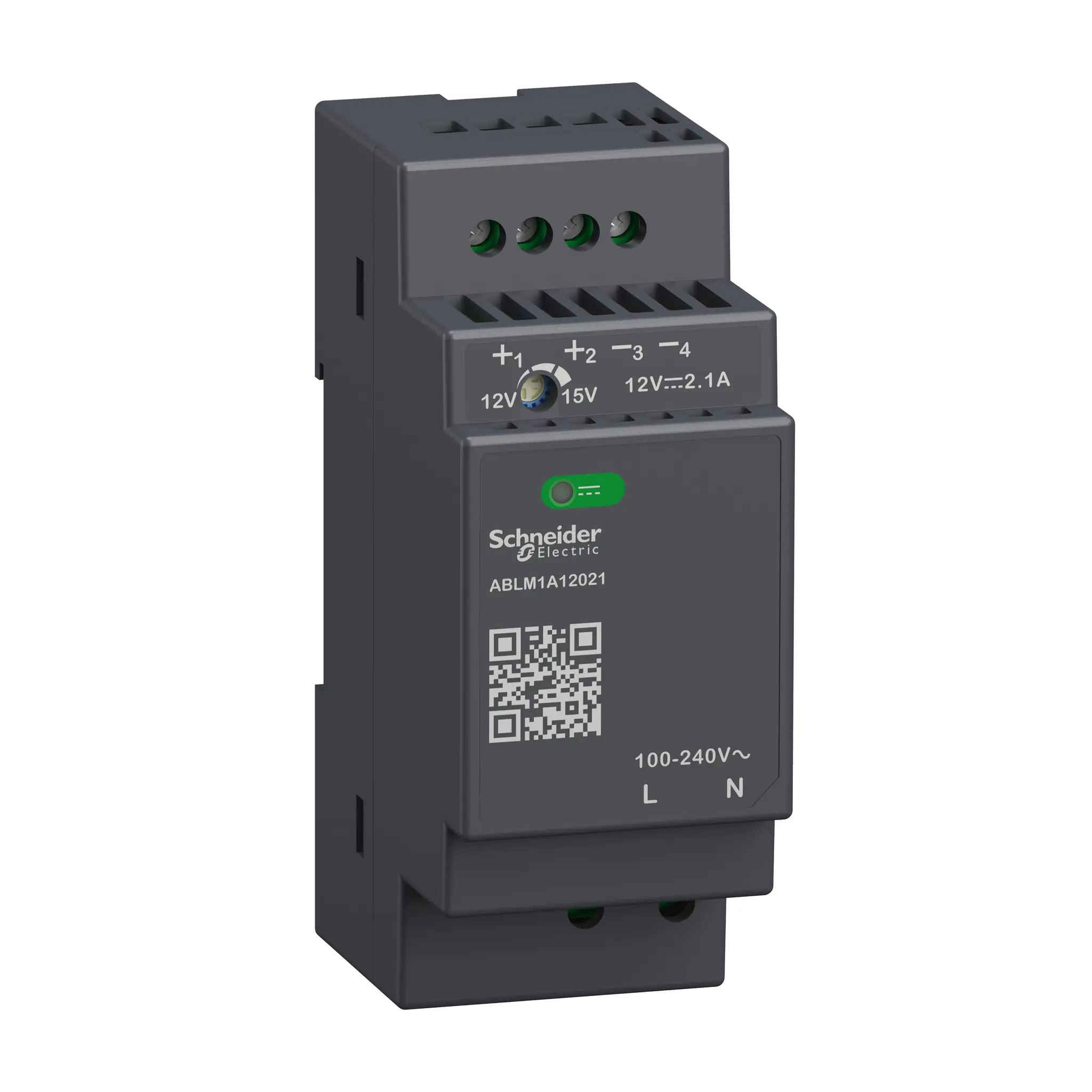 Produktfoto 1 von Schneider Electric ABLM1A DIN-Schienen Netzteil Getaktet 12V dc / 2.1A 25W 100 → 240V ac