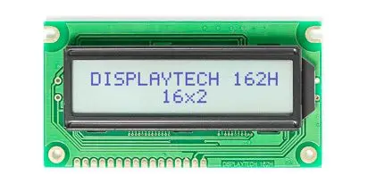 Produktfoto 1 von Displaytech 162H Monochrom LCD, Alphanumerisch LED Weiß 2 x 16, Hintergrund Grün