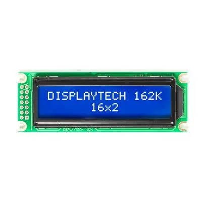 Produktfoto 1 von Displaytech 162K Monochrom LCD, Alphanumerisch LED Weiß 2 x 16, Hintergrund Blau