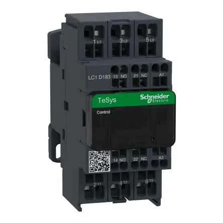 Produktfoto 1 von Schneider Electric TeSyS D Schütz 48V ac-Spule, 3-polig, 690V / 18 A 10 kW 1 Schließer/1 Öffner Motorsteuerung,