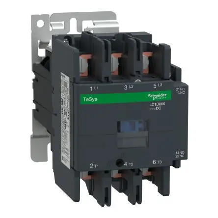 Produktfoto 1 von Schneider Electric TeSyS D Schütz 24V dc-Spule, 3-polig, 690V / 80 A 24V dc 45 kW 1 Schließer/1 Öffner Motorsteuerung,