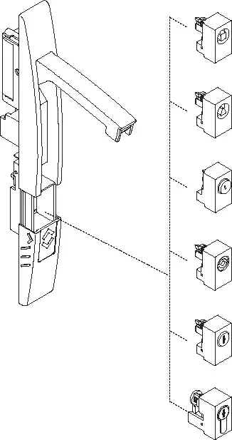 Produktfoto 1 von Schneider Electric Schwarz Sperrgriff
