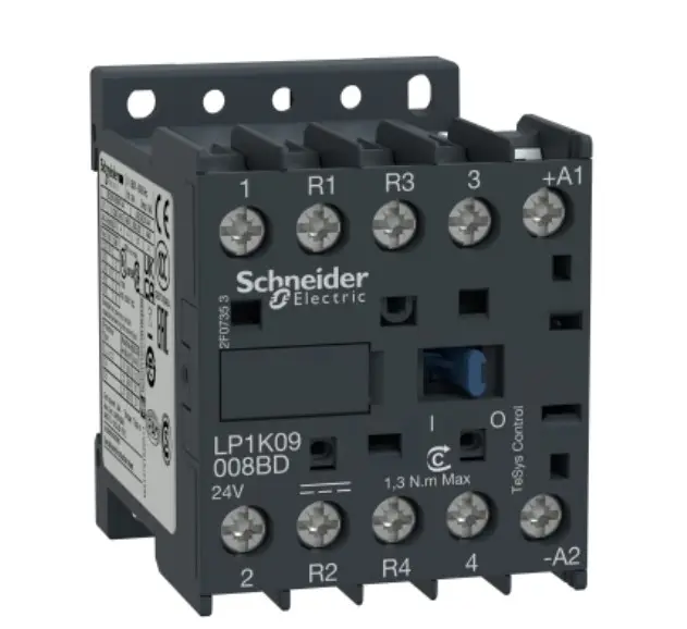 Schneider Electric TeSys K Range Schütz 220 V ac-Spule, 4-polig, 440V / 20 A 0.8 to 1.15 V 3 W 2 Schließer/2 Öffner