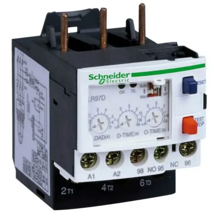 Produktfoto 1 von Schneider Electric TeSyS LR Überlastrelais 0.06 kW Schließer/Öffner, 24V dc / 25A, 5 A 3P, 67.5 mm x 45mm