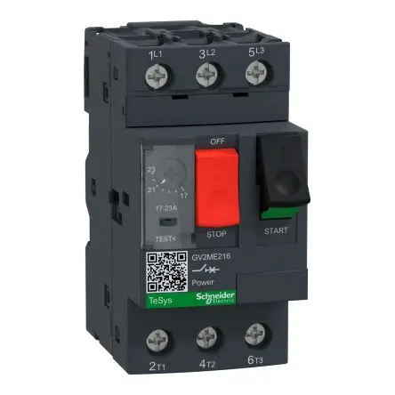 Produktfoto 1 von Schneider Electric TeSyS GV Motorschutzschalter, 17A, 21 A Schutzschalter 690V 89mm x 44.5 mm Schutzschalter mit