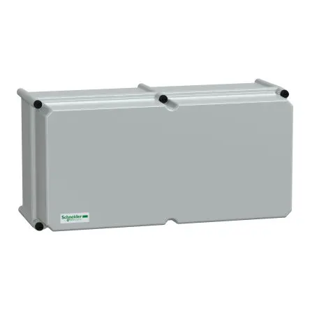 Produktfoto 1 von Schneider Electric PanelSeT; Universalgehäuse; GF Polyester; Grau Geflanscht; IK09 IP66 Breite 540 mm Höhe 270 mm Länge