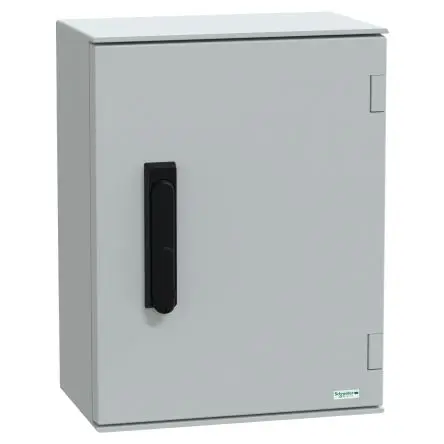 Produktfoto 1 von Schneider Electric PanelSeT GF Polyester Wandanschlusskasten Grau IP66, HxBxT 430 mm, 330 mm x 200 mm