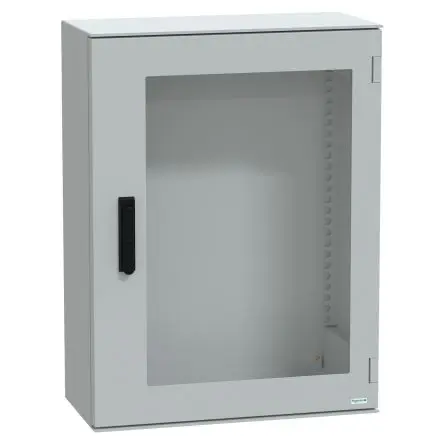Produktfoto 1 von Schneider Electric PanelSeT GF Polyester Wandanschlusskasten Grau IP66 Transparente Tür, HxBxT 847 mm, 636 mm x 300 mm