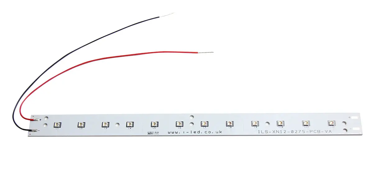 Produktfoto 1 von Intelligent LED Solutions Oberfläche UV VIOLET 12-fach UV-LED UV C 269 nm / 360 mW, Kuppelförmig 120 ° 2 Pin