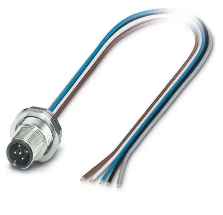 Produktfoto 1 von Phoenix Contact SACC M12 Rundsteckverbinder Stecker 5-polig Stecker 4A Hinten IP67