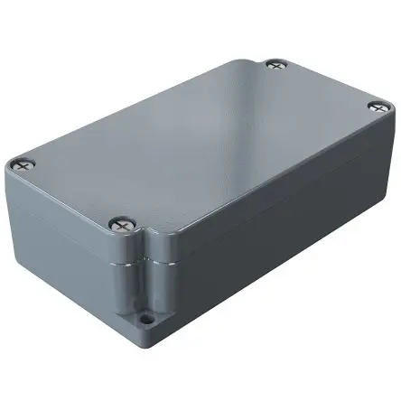 Produktfoto 1 von Rose Aluminium Standard; Gehäuse; Aluminiumdruckguss; Grau; IK09 IP66 Breite 64 mm Höhe 34 mm Länge 115 mm