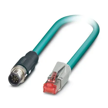 Produktfoto 1 von Phoenix Contact NBC Cat.5 Ethernet-Kabel, 5 m, Blau 2 Abgeschirmt, Aussen ø 6.4 mm Außen-ø , Polyurethan