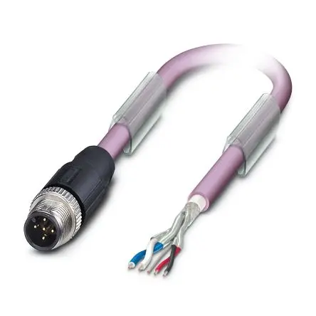Produktfoto 1 von Phoenix Contact SAC, 5-polig Buskabel, Gerade Stecker / Freies Kabelende, Länge 10 m