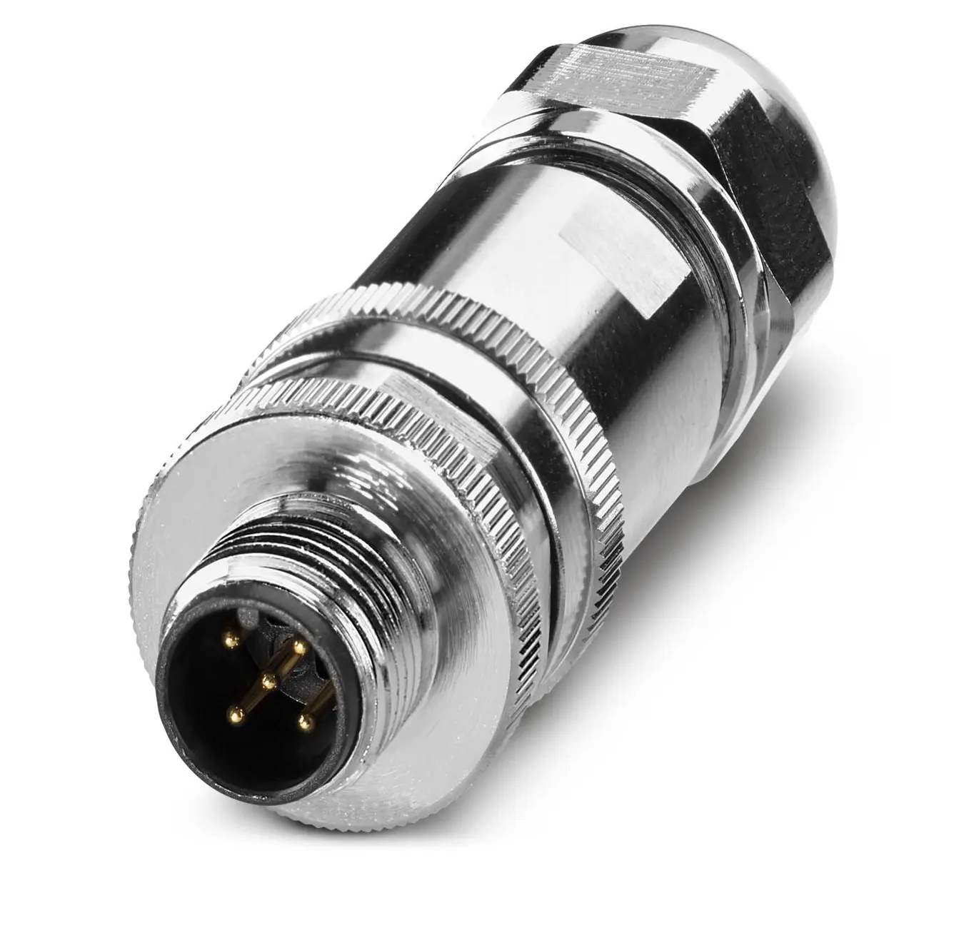 Produktfoto 1 von Phoenix Contact SACC 20 mm M12 Rundsteckverbinder Stecker 5-polig Stecker 4A Frei hängend IP40