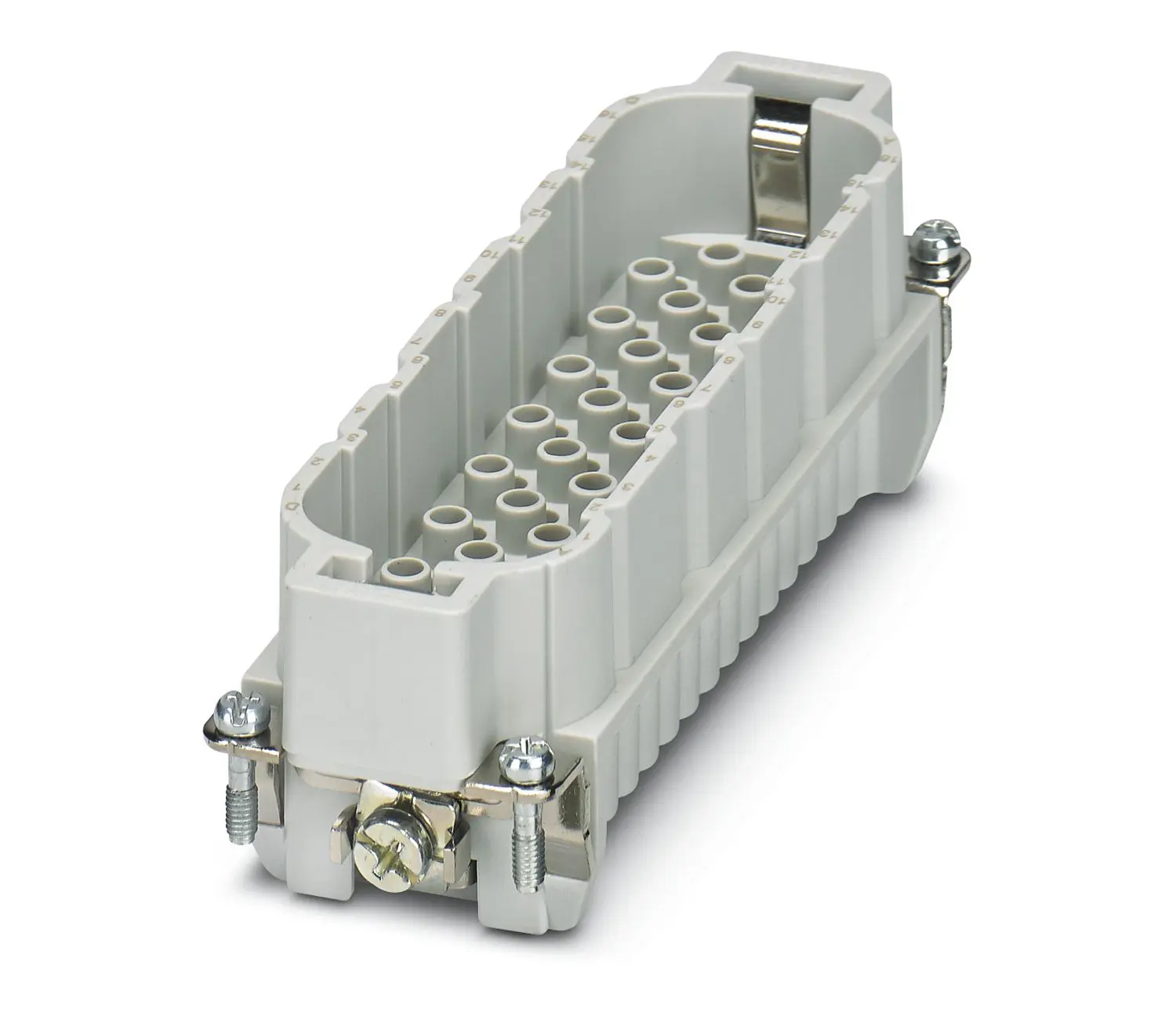 Produktfoto 1 von Phoenix Contact HC-D64 Industrie-Steckverbinder Kontakteinsatz, 64-polig 10A Stecker, Kontakteinsatz für