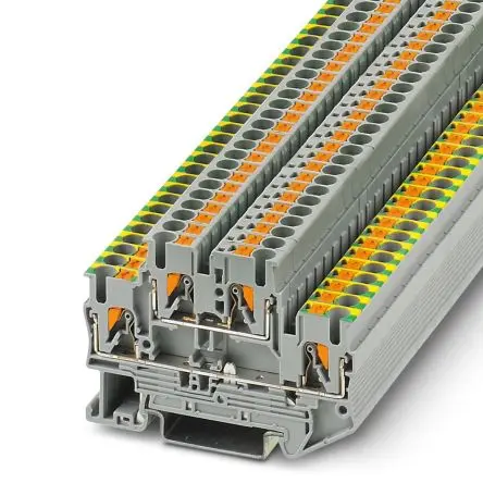 Produktfoto 1 von Phoenix Contact PTTB 2.5-PE/L Mehrstufiger Anschlussklemmenblock 2 Grau, 0.14mm², 4 mm², 500V Einsteck-Anschluss