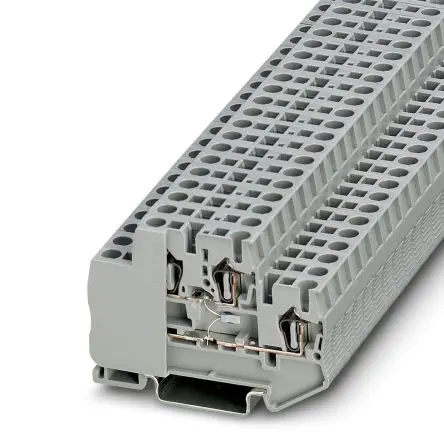 Produktfoto 1 von Phoenix Contact STTB 2.5-PT100 MD Doppelstock Reihenklemmen 2 Grau, 0.08mm², 4 mm², 500V ZUGFEDER EAC