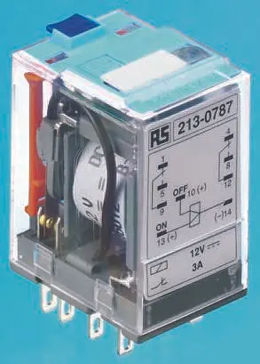 Produktfoto 1 von Releco C9 Leistungsrelais 115V ac Spule 2-poliger Umschalter 5A 10 Ω 1.2 W