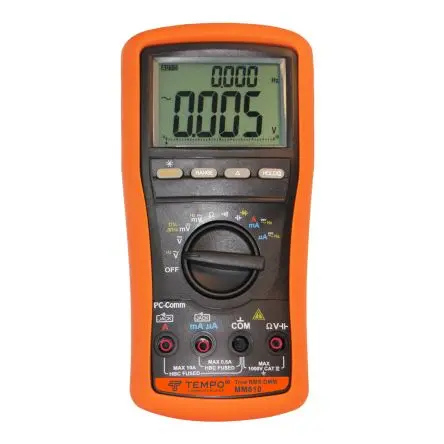Produktfoto 1 von Tempo MM810 Tragbar Digital Multimeter Echteffektivwert, CAT IV 1 kV ac / 10 A ac 6 mA dc, 600 Ω