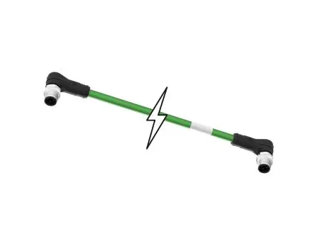 Produktfoto 1 von Molex, 4-polig Sensor-Betätigungselementkabel, M12 Stecker 4 / M12