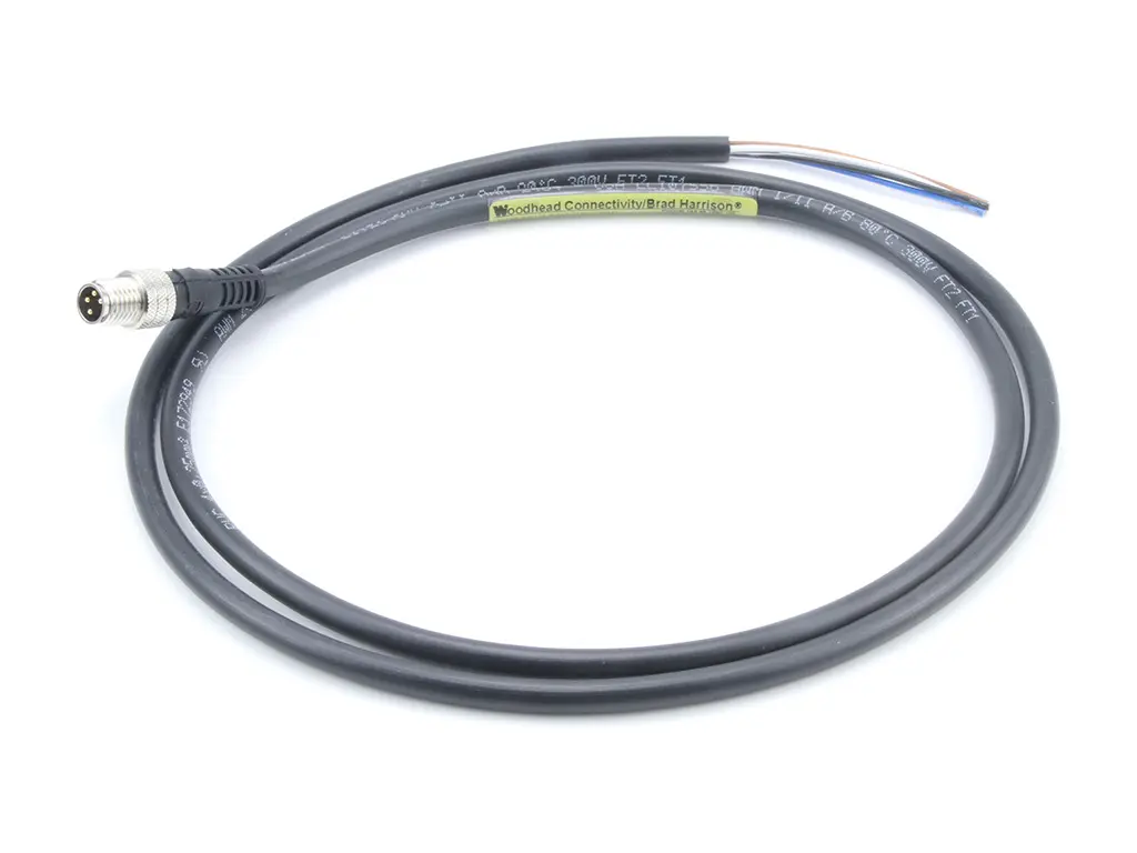 Produktfoto 1 von Molex 120086, 4-polig Sensor-Betätigungselementkabel, M8 Stecker / Nicht abgeschlossen Stecker, Länge 1 m