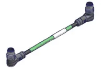Produktfoto 1 von Molex 120108, 4-polig Sensoranschlusstechnik Stecker 4 Stecker, Länge 1 m
