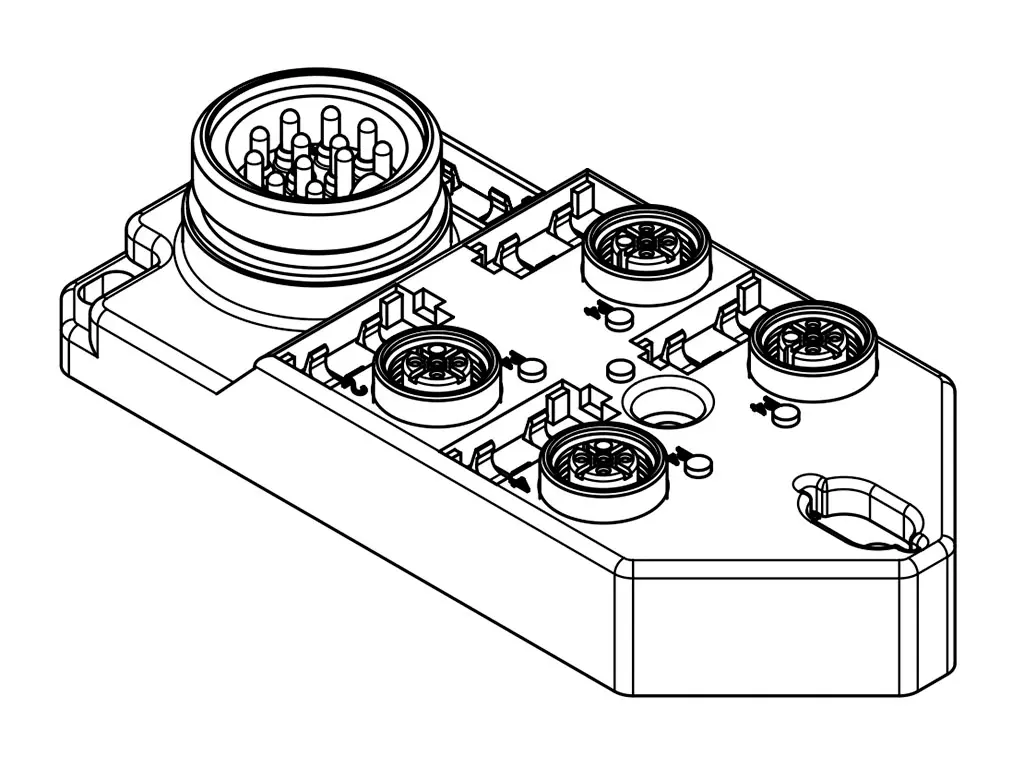 Produktfoto 1 von Brad from Molex Kabel 10 → 30V dc 4 Anschlüsse M12