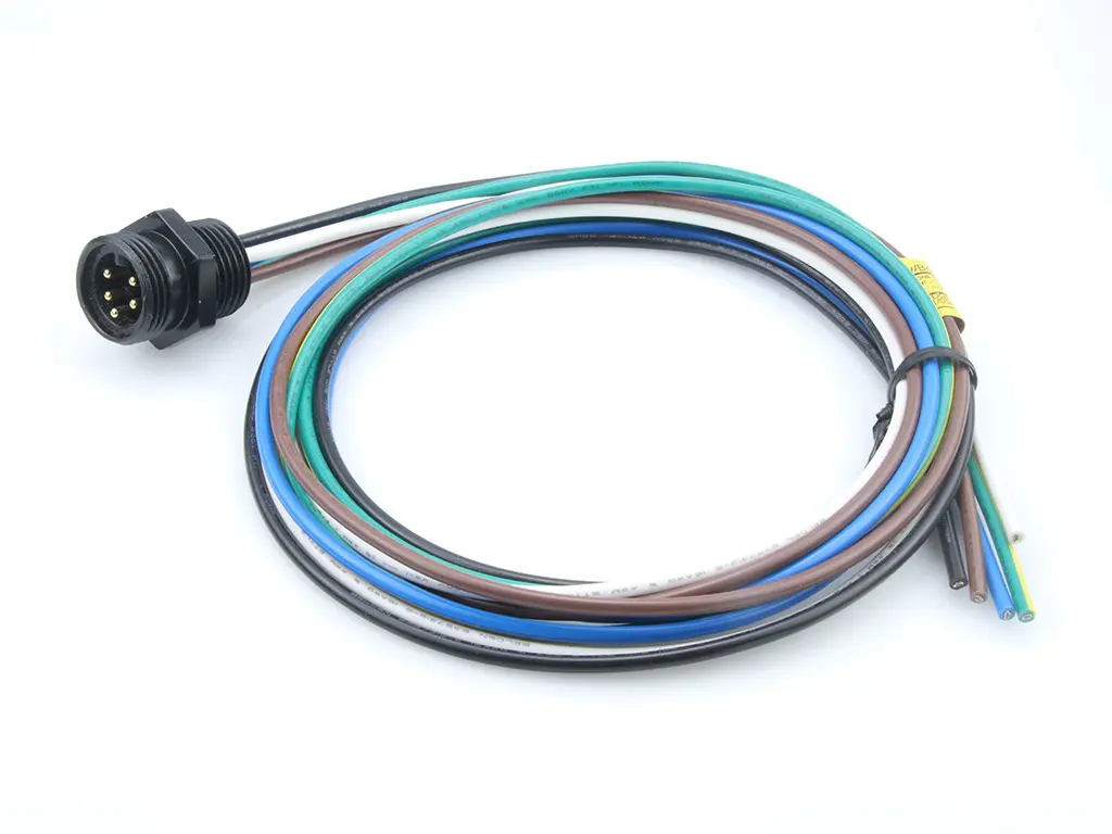 Produktfoto 1 von Molex 130013, 5-polig Sensor-Betätigungselementkabel, 1/2 Zoll Rund, Gerade Stecker 5 / Nicht abgeschlossen, Länge 1 m