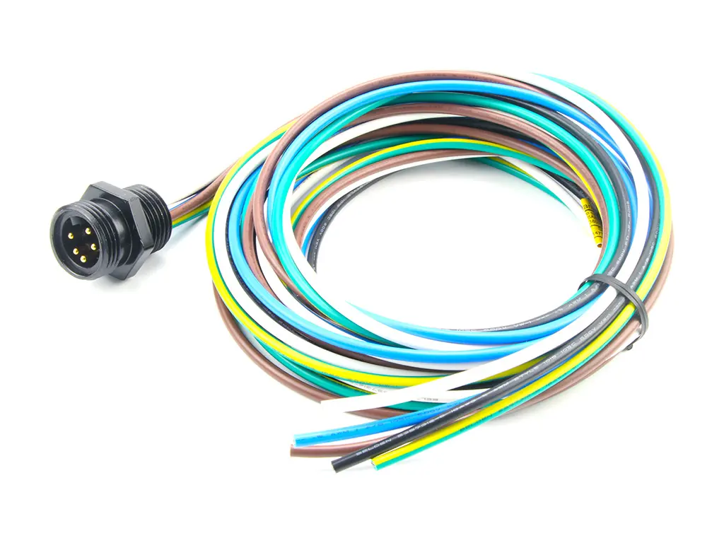 Produktfoto 1 von Molex 130013, 5-polig Sensor-Betätigungselementkabel, 7/8 Zoll Rund, Gerade Stecker 5 / Nicht abgeschlossen, Länge 2 m