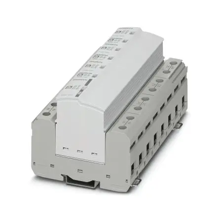 Produktfoto 1 von Phoenix Contact, Industrie-Überspannungsableiter, 3-phasig 100 kA DIN-Hutschiene FLT-SEC FLT-SEC-T1+T2